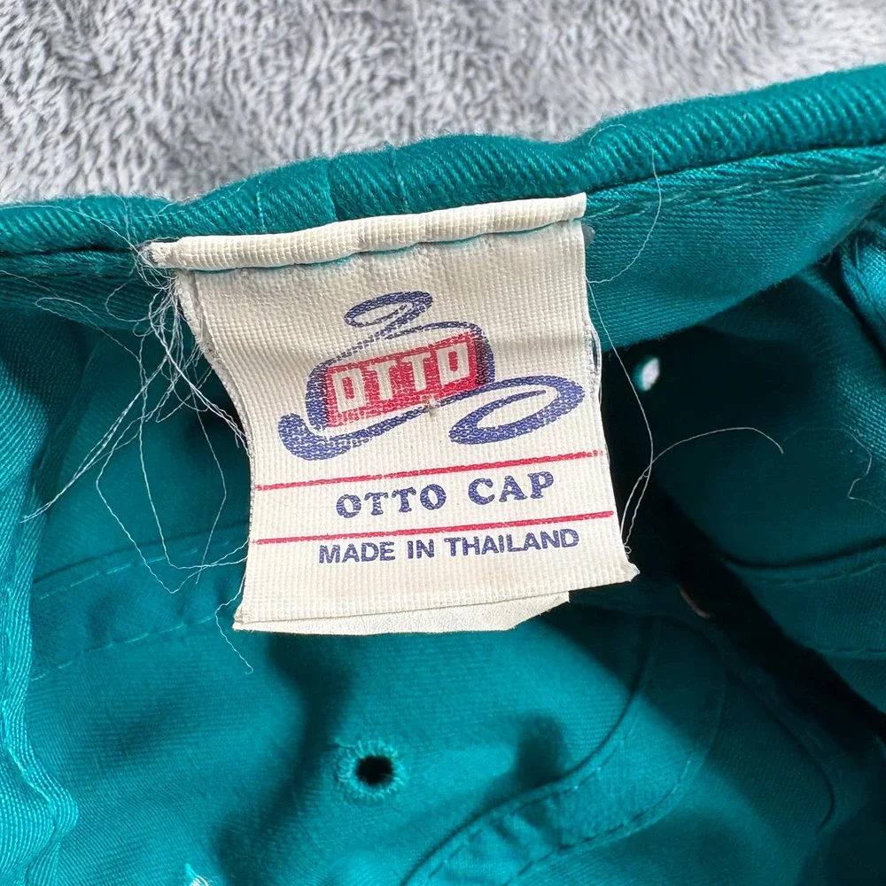 Vintage Harley Davidson Strapback Hat Green OttoCap Made In Thailand Embroidered